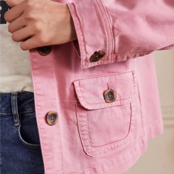 Boden Dusty Pink Jacket with Collar and Relaxed Fit - NWOT - Picture 6 of 16